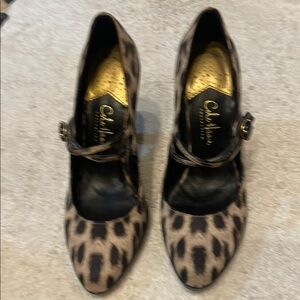 Cole Haan Brown and Black Heels with Classic Elegance